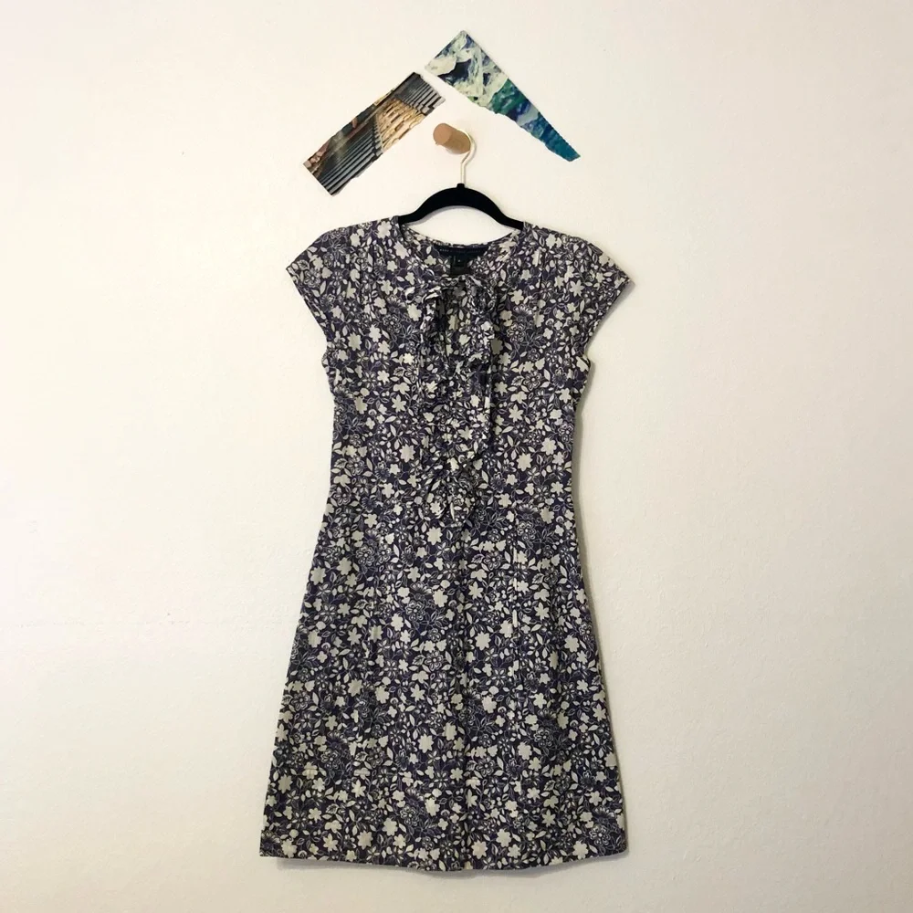 Marc By Marc Jacobs Blue Floral Dress - Picture 1 of 13